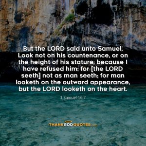 1 Samuel 16:7