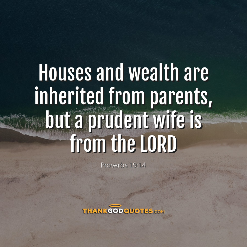 Proverbs 19:14